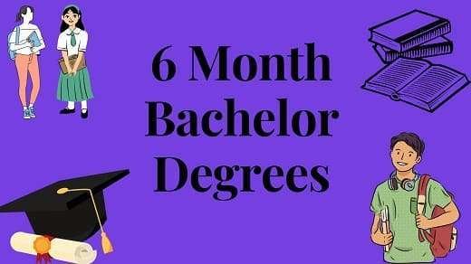 6 month bachelor degrees
